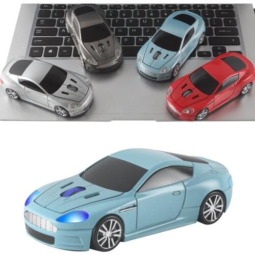 CHYI Optical Mouse Kid Gift 2.4Ghz 1600DPI Wireless Mouse Mini Sports Car Shape Gaming Mice 3D PC USB Computer Mice For Laptop