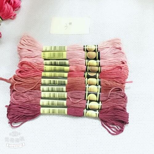 Oneroom 8pcs Mix Colors Cross Stitch Cotton Sewing Skeins Craft Embroidery Thread Floss Kit DIY Sewing Tools Accessories