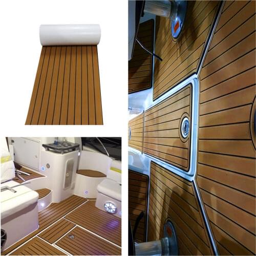 Self Adhesive EVA Boat Yacht Floor Decking Carpet Sheet Pads Foam Flooring Pad Mat For RVs Motorhome Caravan 4500mmx24000mmx6mm