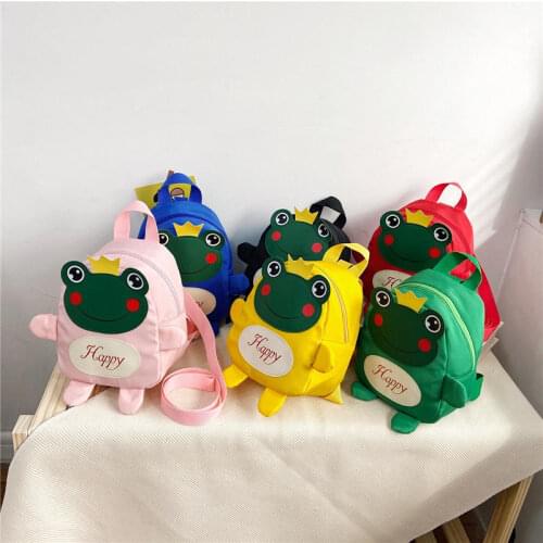 Mini Cartoon Frog School Bag Baby Backpack Childrens School Bags Kids Backpack for Birthday Christmas Gift