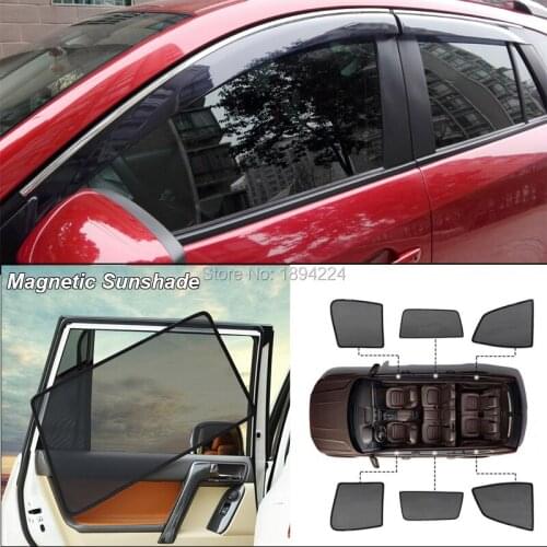 Car Full Side Windows Magnetic Sun Shade UV Protection Ray Blocking Mesh Visor For Mazda CX-5