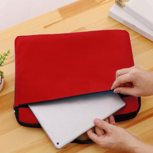 Document Bag Stationery Double Layer with Handle Nylon Organizer Folder School Office Portfolio Portable Zipper File P ocket