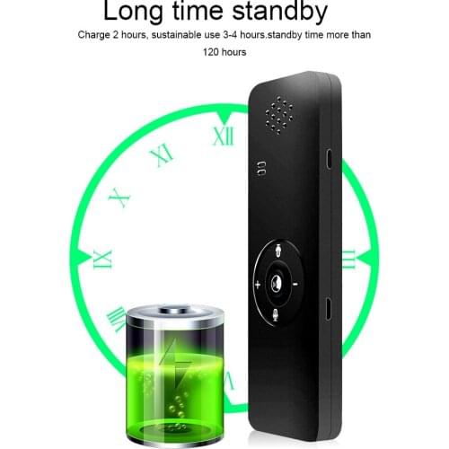 T11 Smart Portable Voice Translator Multi-language Instant Translator Black