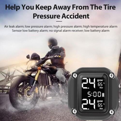 Motorcycle Electric Car Car Universal High-precision TPMS Tire Pressure Detection Tire Pressure Sensor Wireless Monitor