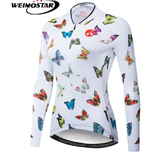 Weimostar Cycling Jersey Womens Thin Long Sleeve Cycling Clothing Autumn Quick Dry mtb Bike Bicycle Clothes Maillot Ciclismo