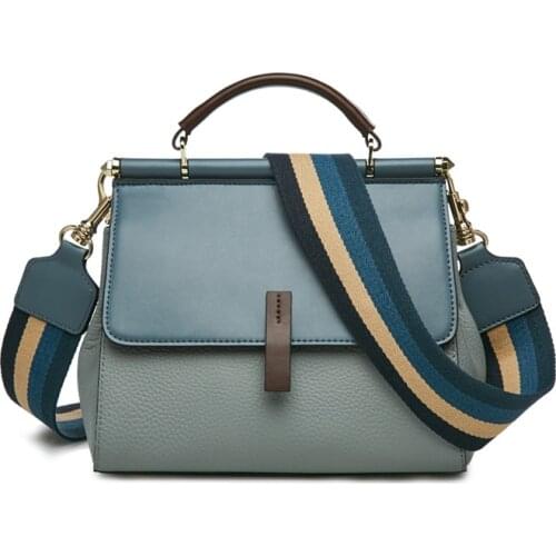 Ladys Crossbody Bags Genuine Lether Handbag Fall Winter Bag Large Capacity Office Women Tote Commuter Style Shoulder Bag