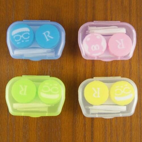 1set Travel Glasses Contact Lenses Box Contact lens Case for Eyes Care Kit Holder Container Gift 6.5 x 4 x2cm