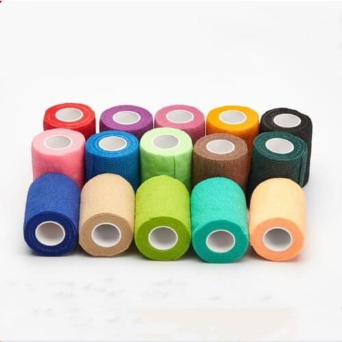 1 Roll NEW Sport Tape Waterproof Self Adhesive Elastic Bandage Muscle Tape Finger Joints Wrap Bandage Nonwoven Cohesive Bandage