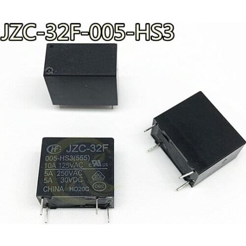 10PCS JZC-32F-005-HS3 024/5a/33f /ZS3 4PIN HF power relay original products