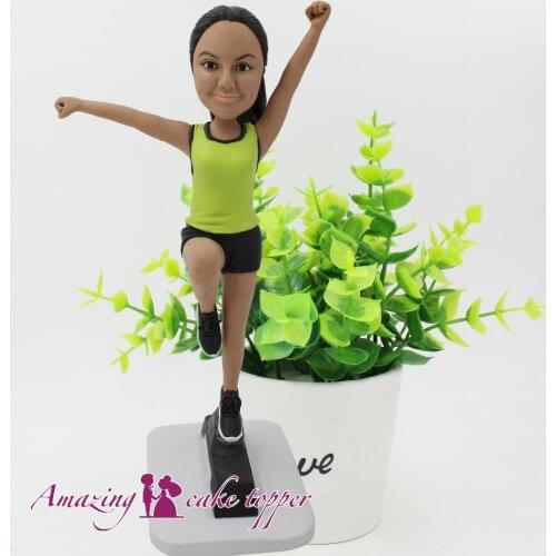 2019 AMAZING CAKE TOPPER Fitness sports beauty Toys Custom Polymer Clay Figure From Pictures