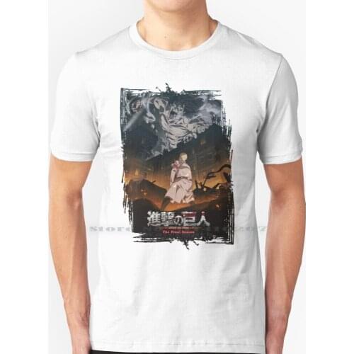 Attack On Titan Season 4 Poster T Shirt 100% Pure Cotton Attack On Titan Recap Hajime Isayama Attack On Titan Characters Aot