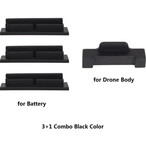 4pcs/set Drone Body & Battery Charging Port Protector Silicone Cover Dustproof Plug for DJI MAVIC AIR