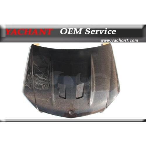 Car-Styling Accessories Carbon Fiber Hood with Bracket Fit For 2008-2011 Mercedes Benz W204 C63 Sedan Coupe BS Style Hood Bonnet