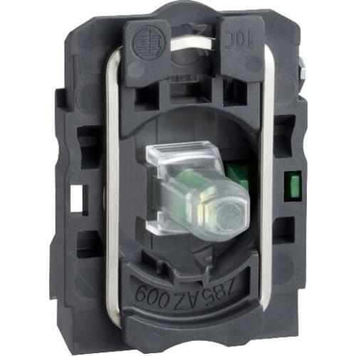 ZB5AW0G31C ZB5AW0G31 Green light block with body/fixing collar with integral LED 110...120V 1NO