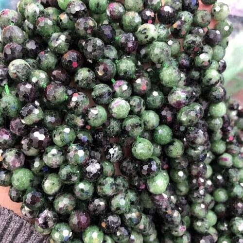 Small Beads Natural Stone Beads Natural Epidote 8mm Section Loose Beads for Jewelry Making Necklace DIY Bracelet