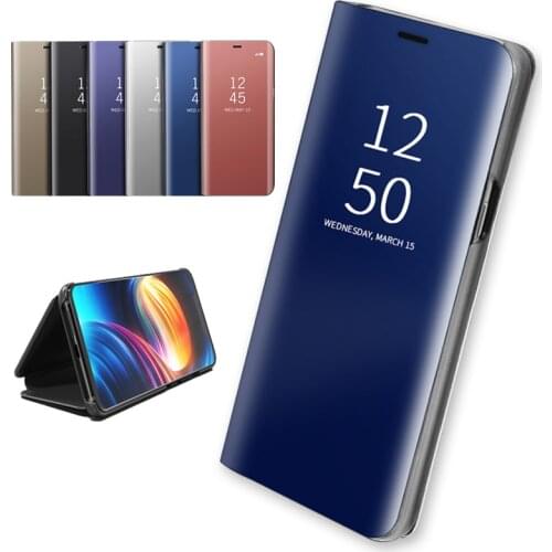 Mirror Flip Case For Xiaomi Poco M3 X3 Pro F3 Mi 11i 11 Lite Ultra Stand Back Phone Shell For Redmi Note 10 9 Pro 9S 9A 9C Cover