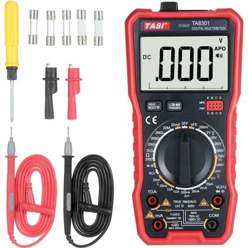 TA8301 Digital Multimeter Professional Tester True RMS Multimeter Multifunctional Tester Voiced Readings OHM NCV Voltage Meter