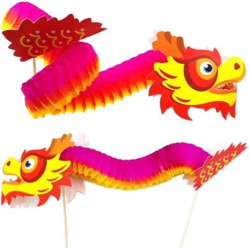 Kids Handcraft Kit Easy-using Handmade Creative Chinese Festival Dragon Handcrafts Toy Children Delicate Craft Decoration