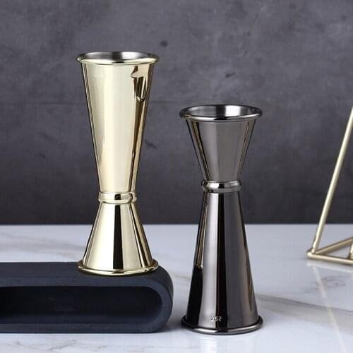 Cocktail Bar Jigger Double Spirit Measuring Cup Stainless Steel Japanese Design For Home Party Accessories shaker beer wine
