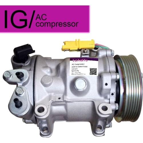 7C16 AC Compressor For Peugeot 407 Citroen C5 6453WY 9656572680 6453RG 9648238480 6453RA 9660555380
