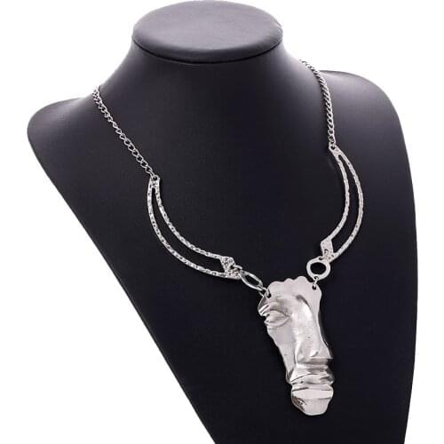 LZHLQ Long Necklace For Women Vintage Boho Statement Fashion Necklace Ethnic Cute Jewelry