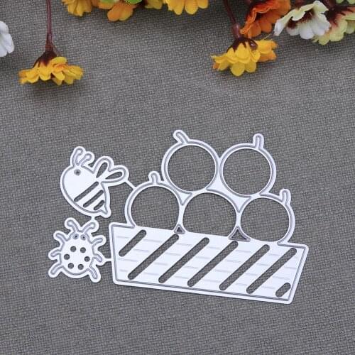 Cute Bee Insect Fruit Metal Cutting Dies For DIY Scrapbooking Photo Album Paper Cards Decorative Crafts Embossing Die Cuts