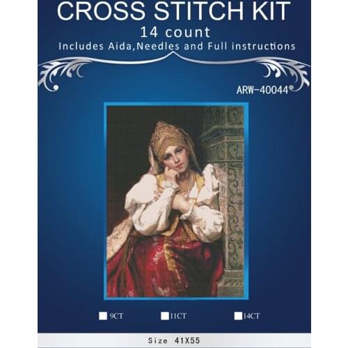 Oneroom Cross Stitch Embroidery Kits 14CT King around wall Cotton Thread Painting DIY Needlework DMC New Year Home Decor