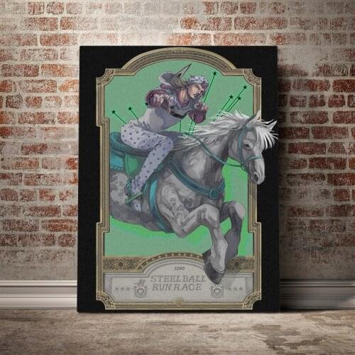 Wall Art HD Printed Johnny Joestar Pictures Canvas Japan Anime Role Home Decor Jojo S Bizarre Modular Painting Frame For Bedroom