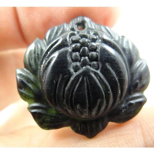 Natural stone Quartz crystal hand-carved statue of flower amulet Pendant for diy Jewelry making necklace Accessories