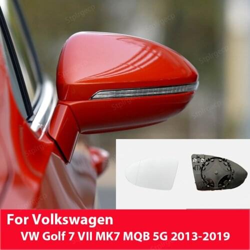 Excellent Side View Rearview Heated Replacement Mirror Glass For Volkswagen VW Golf 7 VII MK7 MQB 5G 2013-2019 car accessories