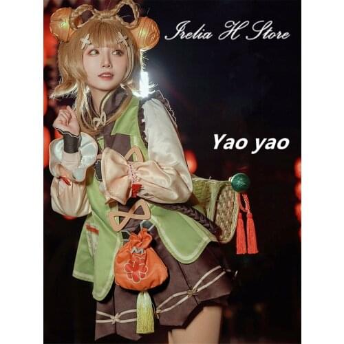 {Pre-sale}Yaoyao Genshin Impact Cosplays Yao yao Cosplay Costume Loli lovely costumes Halloween costumes2021 party dress