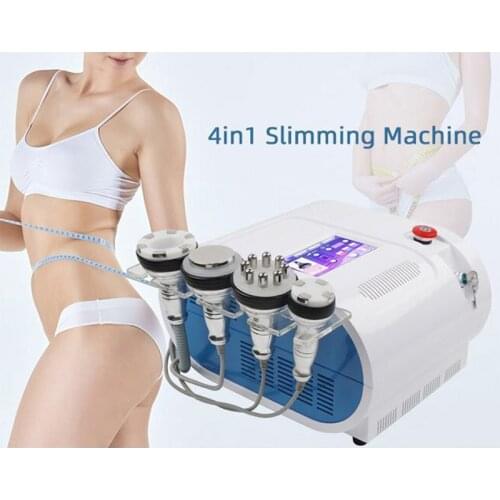 Professional 4 in 1 40K Ultrasonic Cavitation Radio Frequency Vacuum Machine Slimming Weight Loss Device for Home or Salon Use