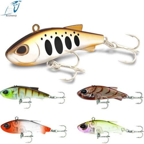 ANZHENJI 5 Picslot 4CM 3.5G Vib Fishing Lure Five Crank Colors v058 Ocean Boat Fishing Five Colors Fake Lure Artificial Bait