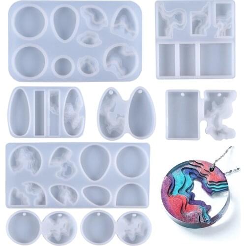 Ocean Island Pendant Resin Molds Silicone Molds Jewelry Making Epoxy Resin Molds for Pendant Necklace Resin Crafts DIY