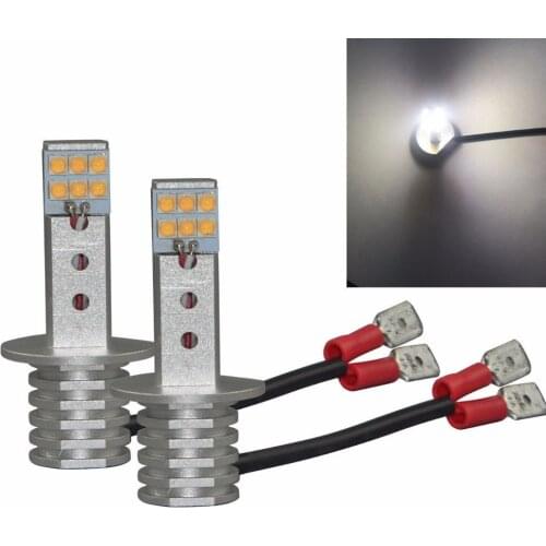 2PCS/Lot High Power 60W White H1 LED Light Super Bright Fog DRL Driving Bulb 6000K Bright White- Plug-n-Play