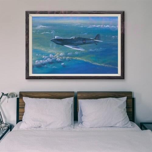 T108 War Plane Flight Operations Retro Classic Painting 8 Custom Silk Poster Home Deco Wall Art Christmas Gift