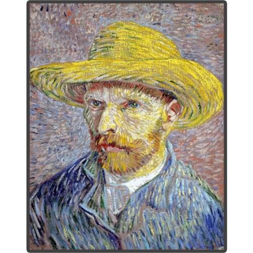 Great Painter Van Gogh In Straw Hat Self-portrait 5D DIY Diamond Painting Full Square/Round Diamond Embroidery Sale Mosaic Pic