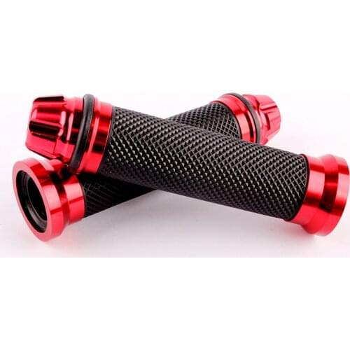 High quality Aluminum Red color motorcycle Grips Scooter Hand Grips suit for 7/8'' 22mm handle bar