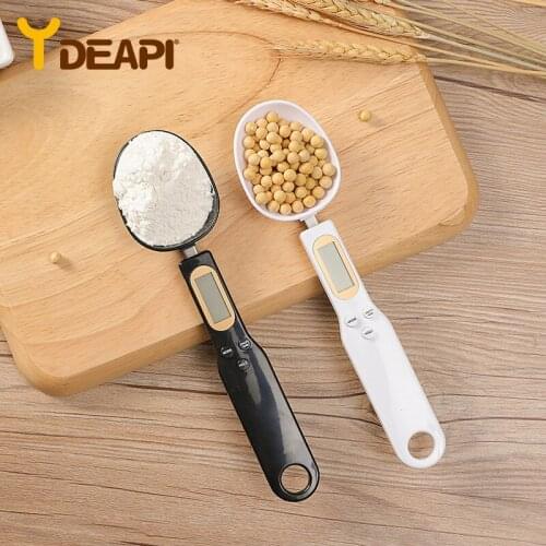 YDEAPI 500g/0.1g LCD Display Digital Kitchen Measuring Spoon Electronic Digital Spoon Scale Mini Kitchen Scales Baking Supplies