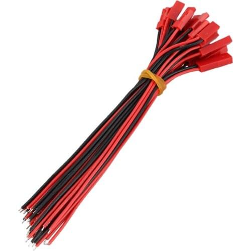 10 Pairs 150mm JST Connector Plug Cable Line Male+Female for RC BEC Lipo Battery