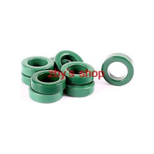 10pcs 22mm OD 7mm Thickness Ferrite Ring Toroid Cores Green 22 x 14 x7mm (OD*ID*H)