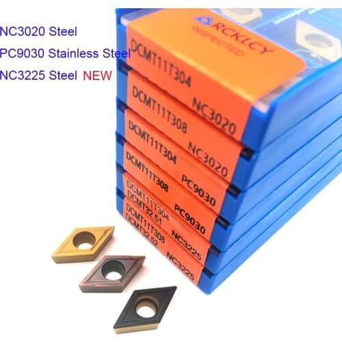 10PCS DCMT11T304 NC3020 PC9030 DCMT11T308 high quality carbide insert Internal turning tools insert CNC latter tool