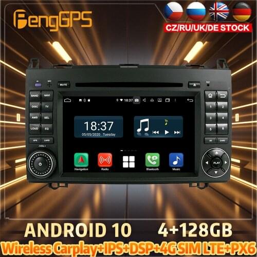 128G Android10 PX6 DSP For BENZ A-W169 B-W245 Vito Car DVD GPS Navigation Auto Radio Stereo Video Multifunction CarPlay HeadUnit