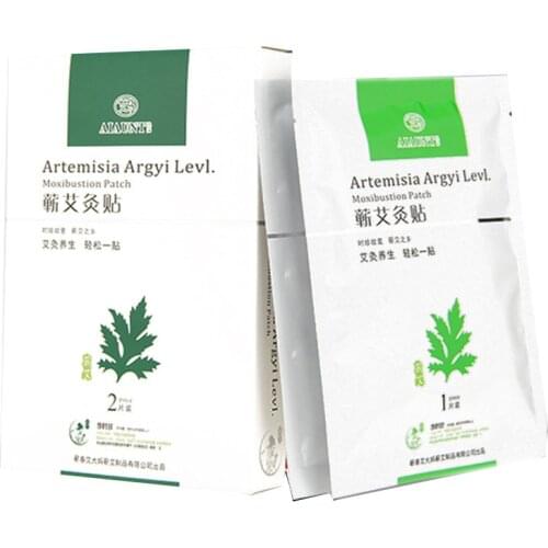 CN Herb 2 Pcs Far-infrared Moxibustion Heat Moxibustion Paste Non-smoking Moxibustion Moxa Moxa Leaf Stickers