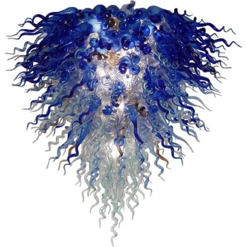2021 Hand Blown Glass Hanging Lamp Chandeliers Lighting for Living Room Staircase Lobby Decorative Luminaire 40 by 48 Inches