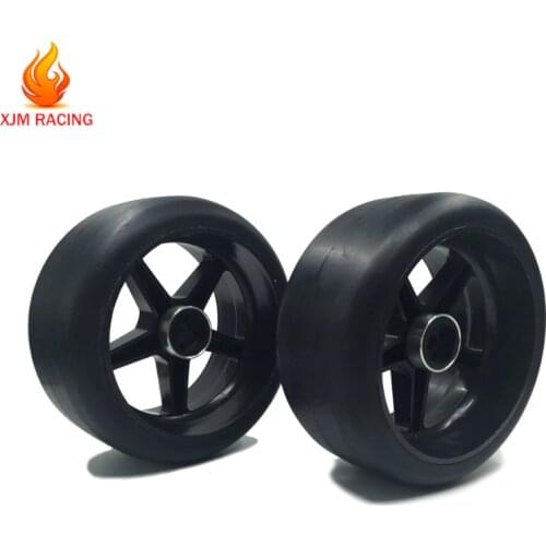 2x Front Slick Tires for FG 1/6 Rc Car Racing Toys Parts