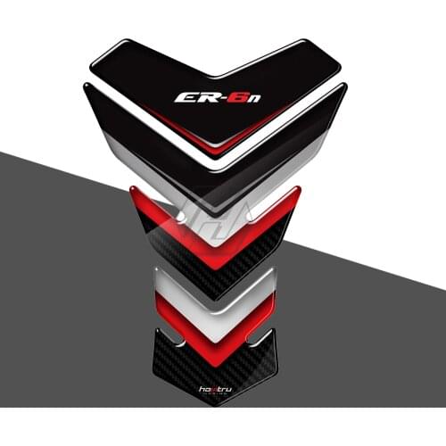 3D Motorcycle Tank Pad Protector Stickers Case for Kawasaki ER6 ER-6N ER6N Decals