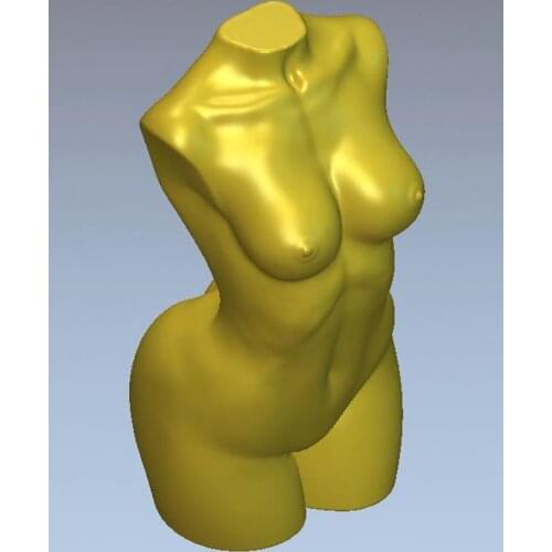 3d model relief for cnc in STL file format torso naked woman--24
