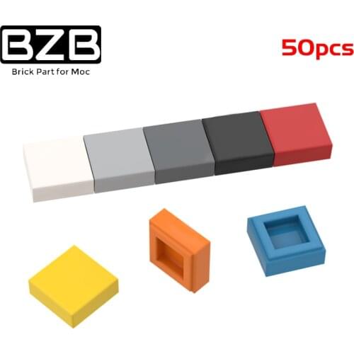 50PCS BZB MOC 3070 1x1 Light Panel High-tech Building Blocks Model Technical Bricks Parts Kids DIY Educational Toys Best Gifts