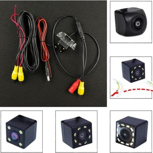 Car CCD Night Vision 4 8 12 LED Fisheye Rear View Camera Waterproof For Toyota Camry 2002 2003 2004 2006 2007 2008